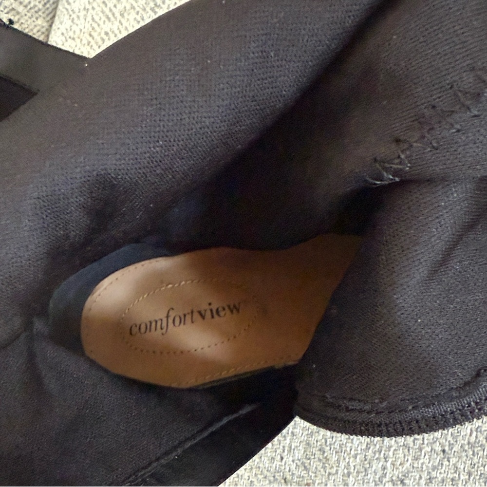 Comfortview Floral Embroidered Suede Boots in Extra Wide - Picture 10 of 11